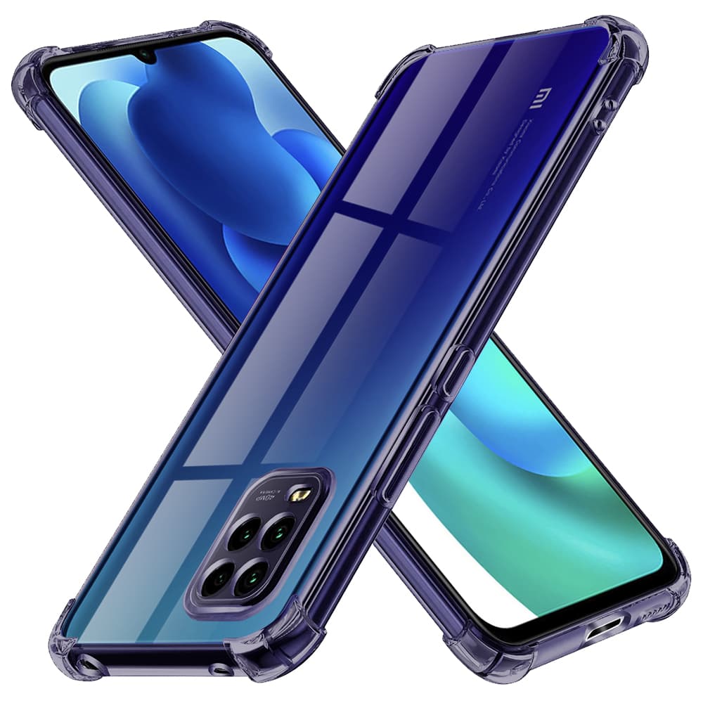 Techsuit Shockproof průhledný silikon Xiaomi Mi 10 Lite kouřově černý