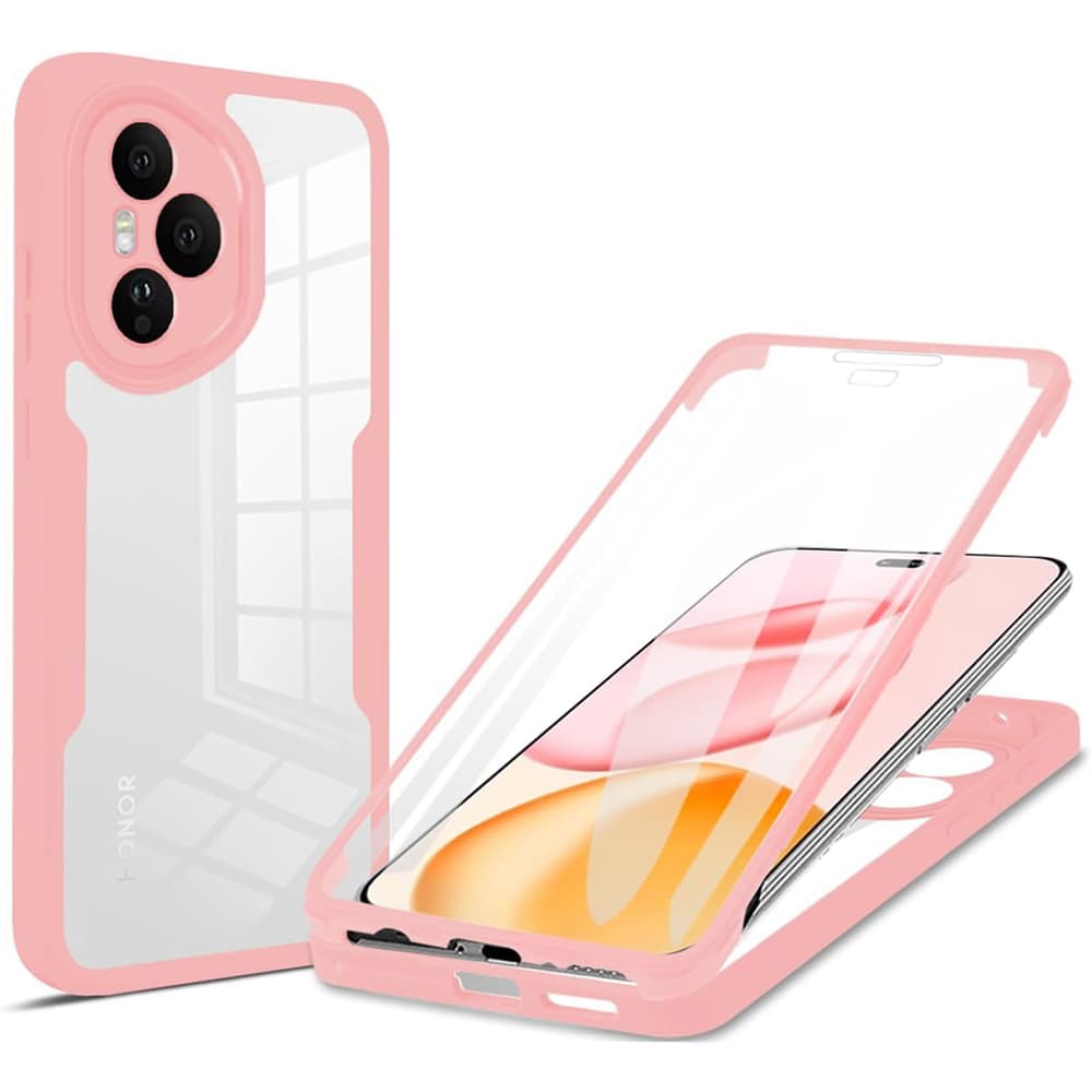Techsuit ColorVerse 360 Series + Ochranná fólie Honor 400 Pro Růžová - náhled 1