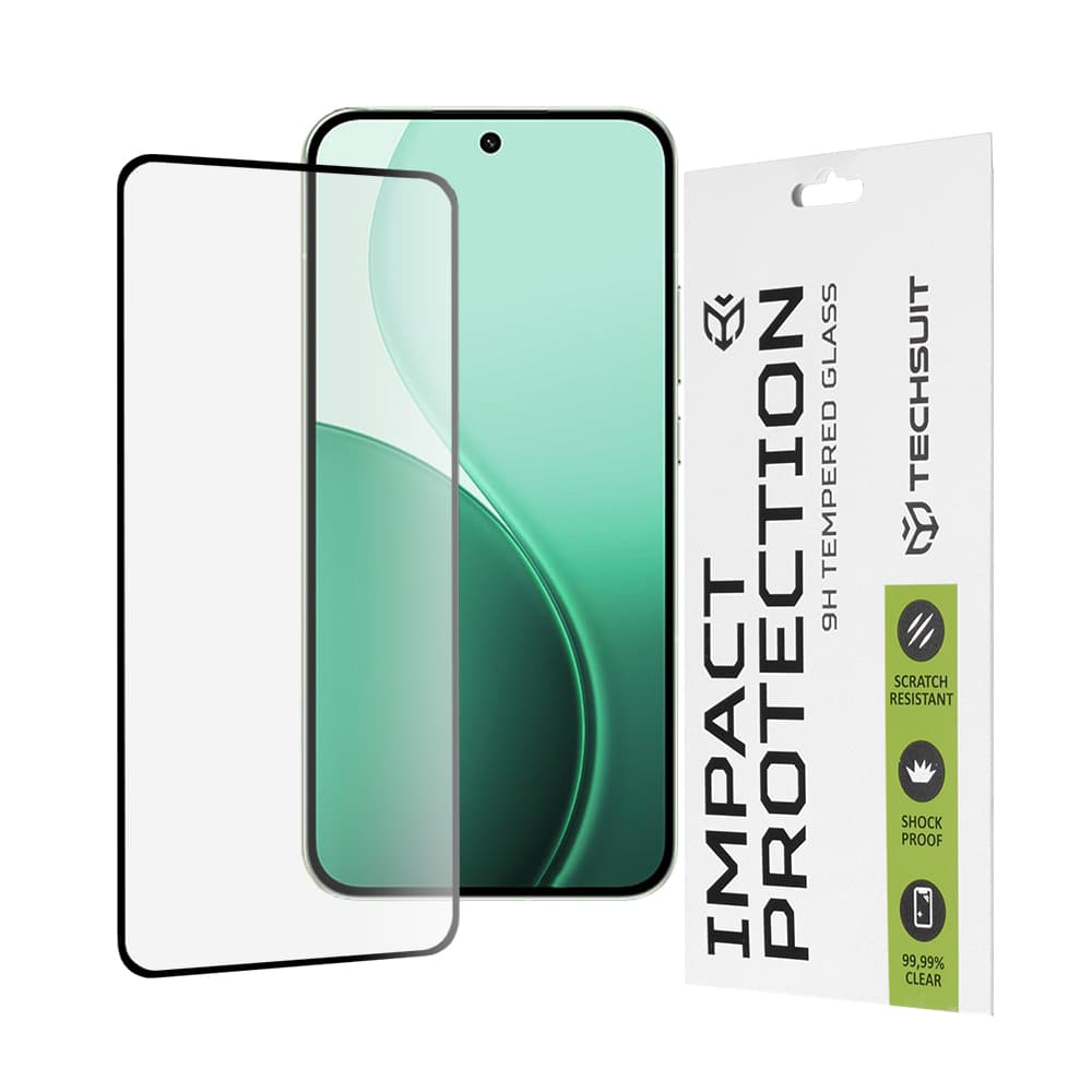 Ochranné sklo Techsuit 111D pro Oppo Reno14 černé - náhled 1