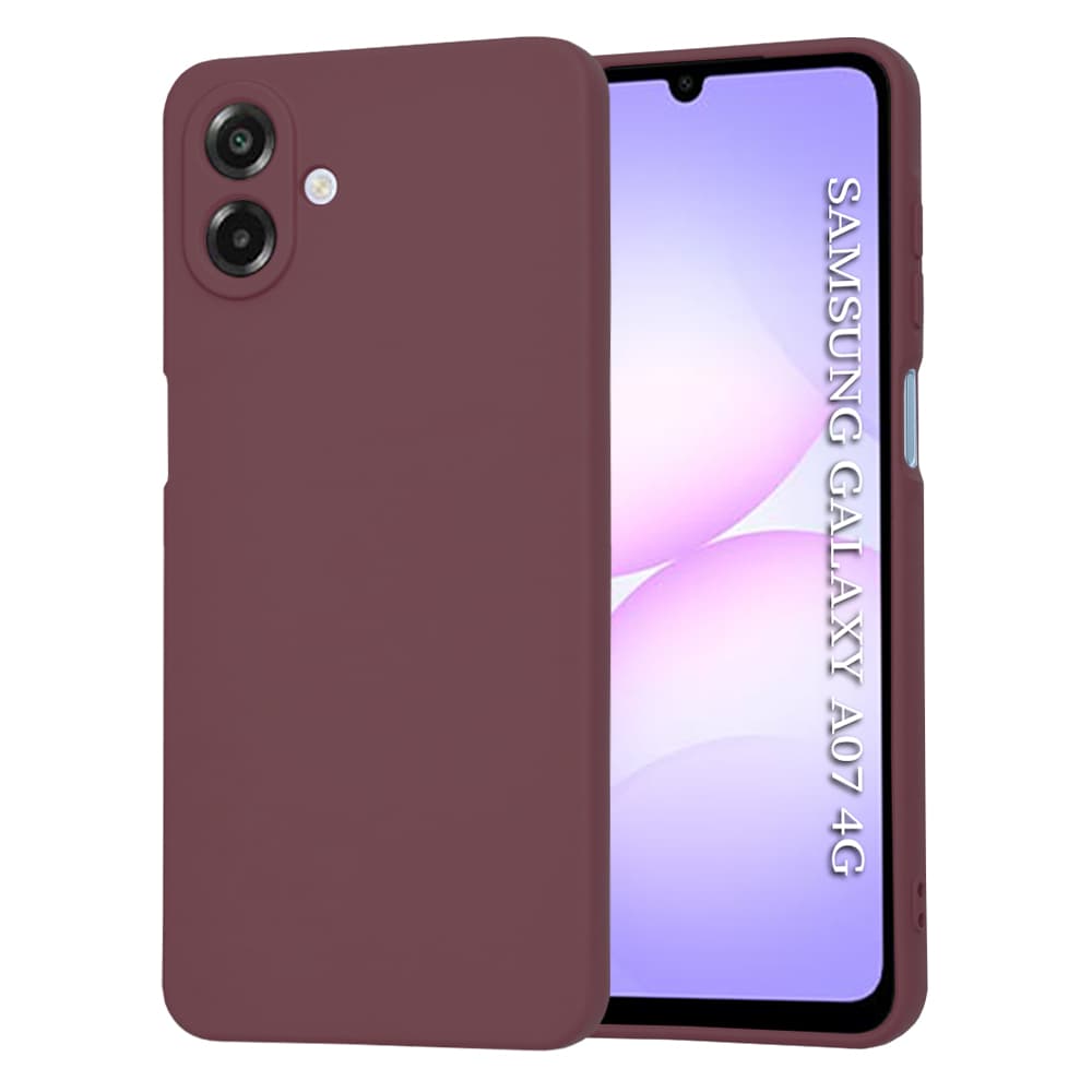 Techsuit SoftFlex pro Samsung Galaxy A07 4G švestkově červený - náhled 1