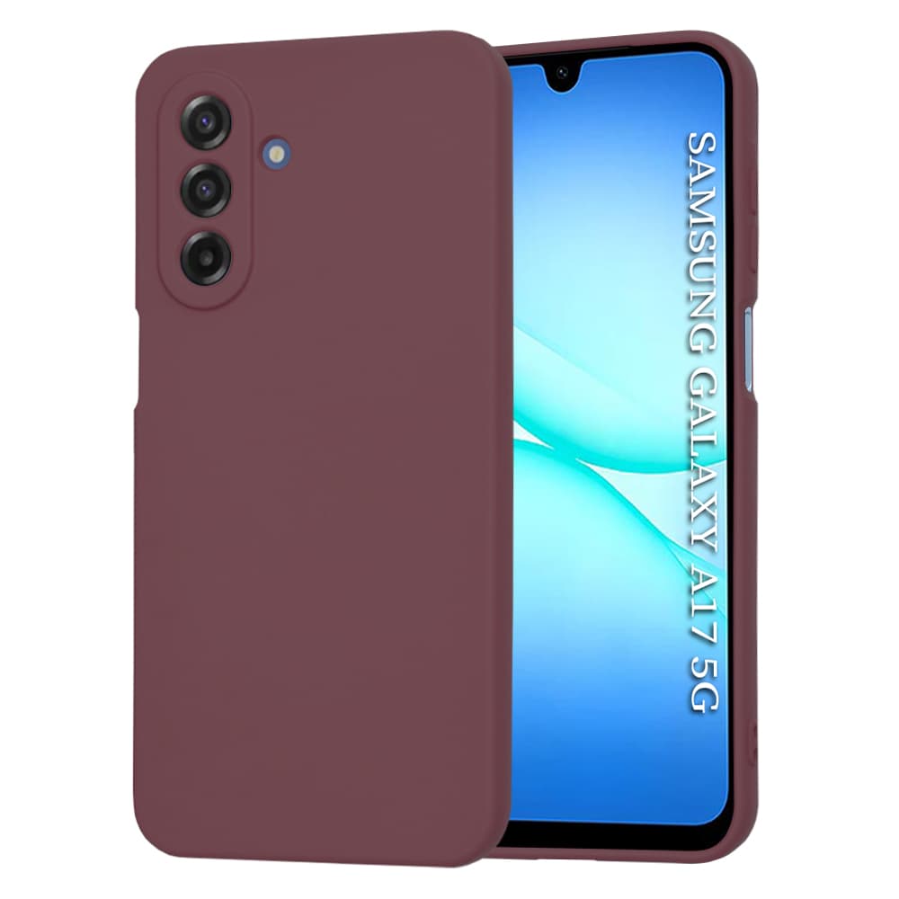 Techsuit SoftFlex pro Samsung Galaxy A17 5G / A17 4G švestkově červená - náhled 1