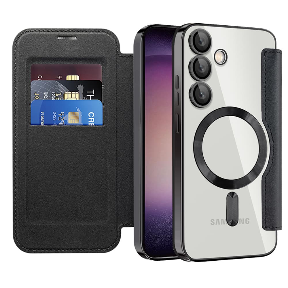 Pouzdro na knihu Techsuit SmartMag pro Samsung Galaxy S23 Plus černé - náhled 1