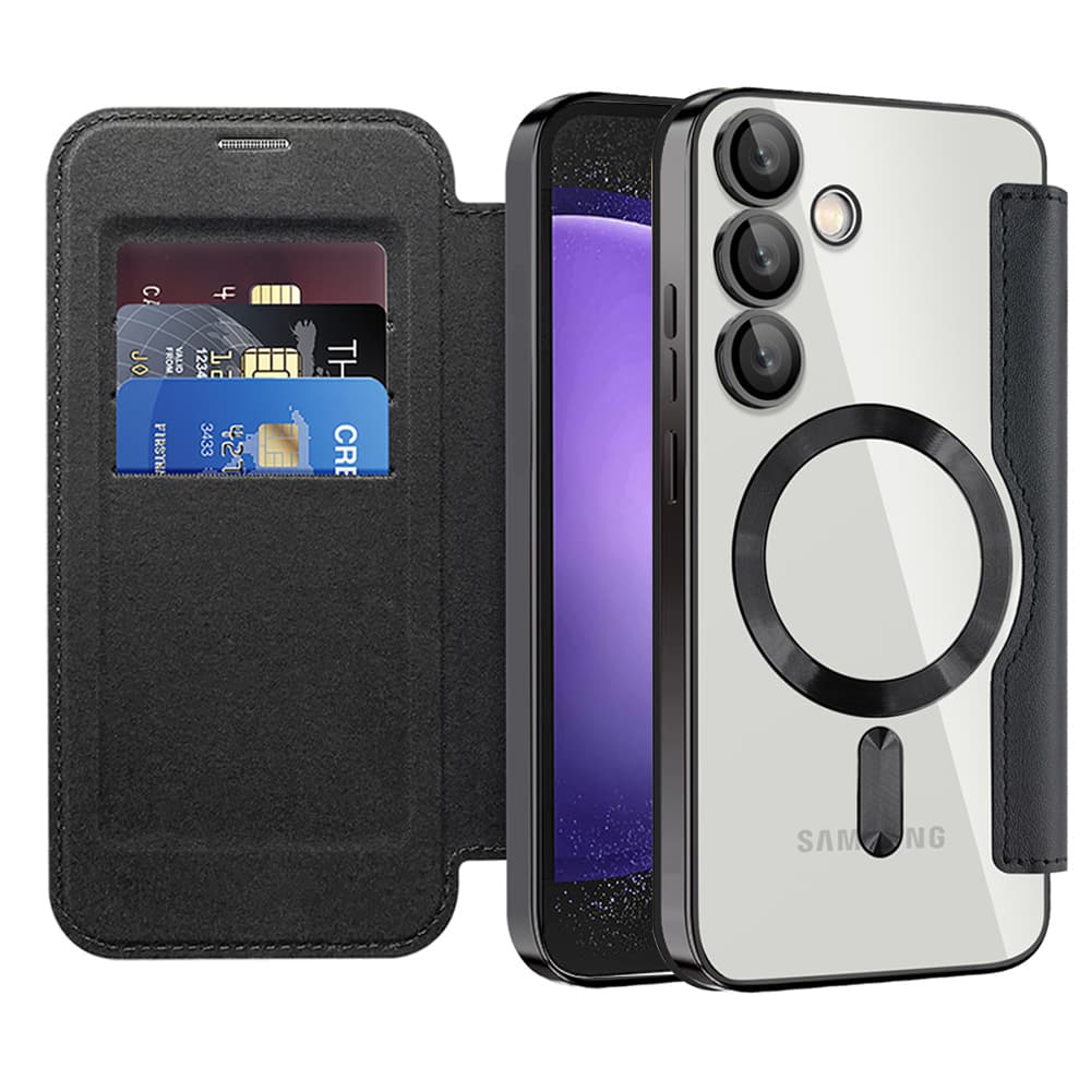 Pouzdro na knihu Techsuit SmartMag pro Samsung Galaxy S23 FE černé - náhled 1