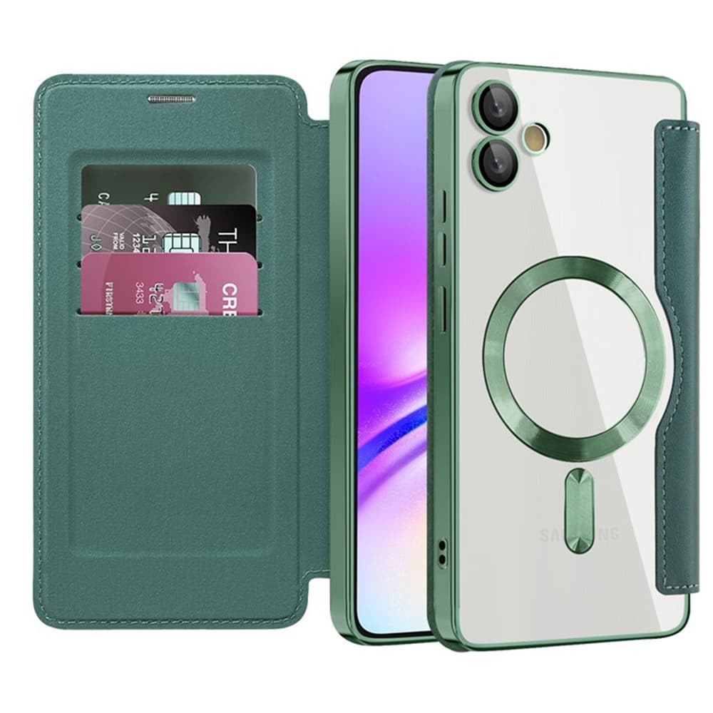 Pouzdro na knihu Techsuit SmartMag pro Samsung Galaxy A05 zelené - náhled 1