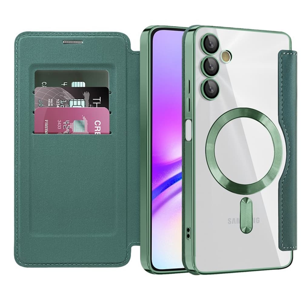 Pouzdro na knihu Techsuit SmartMag pro Samsung Galaxy A05s zelené - náhled 1