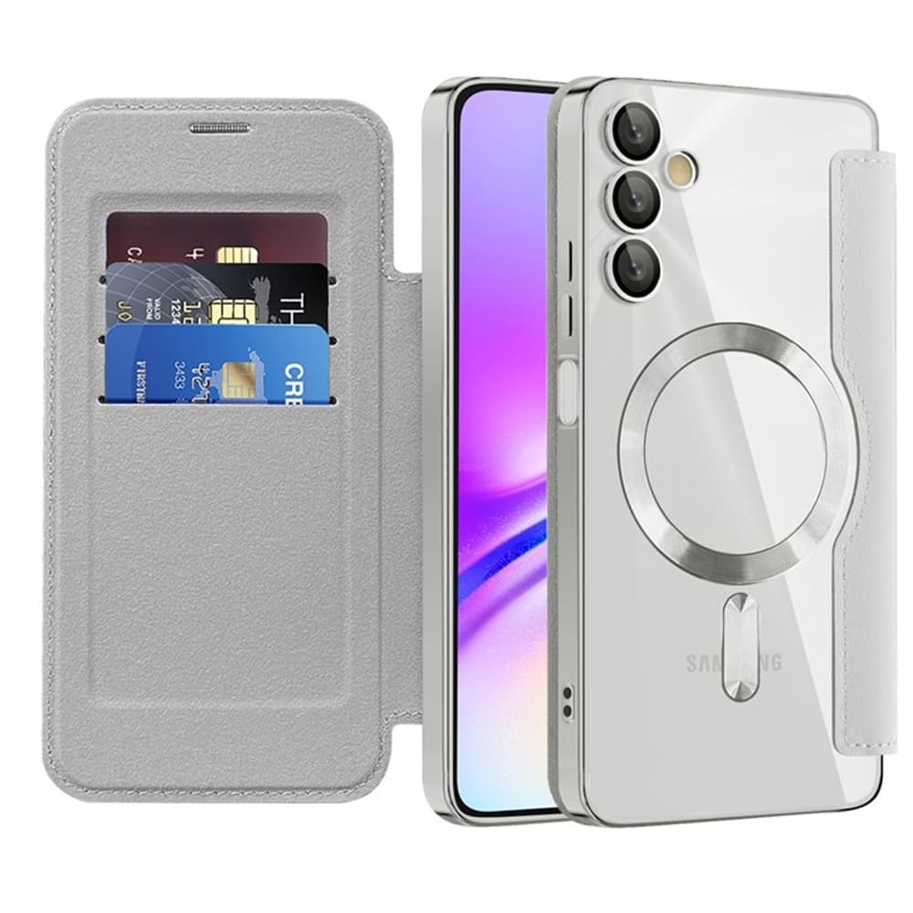 Pouzdro na knihu Techsuit SmartMag pro Samsung Galaxy A05s šedé - náhled 1