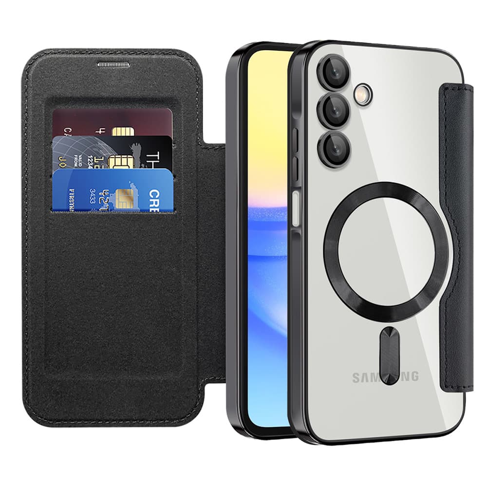 Pouzdro na knihu Techsuit SmartMag pro Samsung Galaxy A15 4G / A15 5G černé - náhled 1