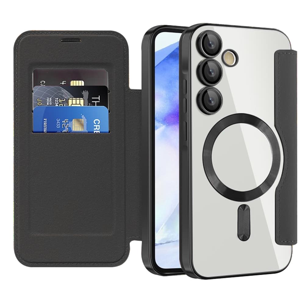 Pouzdro na knihu Techsuit SmartMag pro Samsung Galaxy A55 5G černé - náhled 1