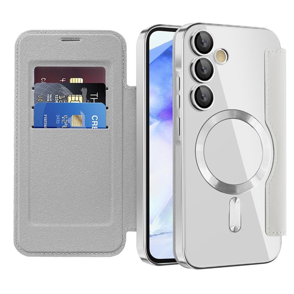 Pouzdro na knihu Techsuit SmartMag pro Samsung Galaxy A55 5G šedé - náhled 1