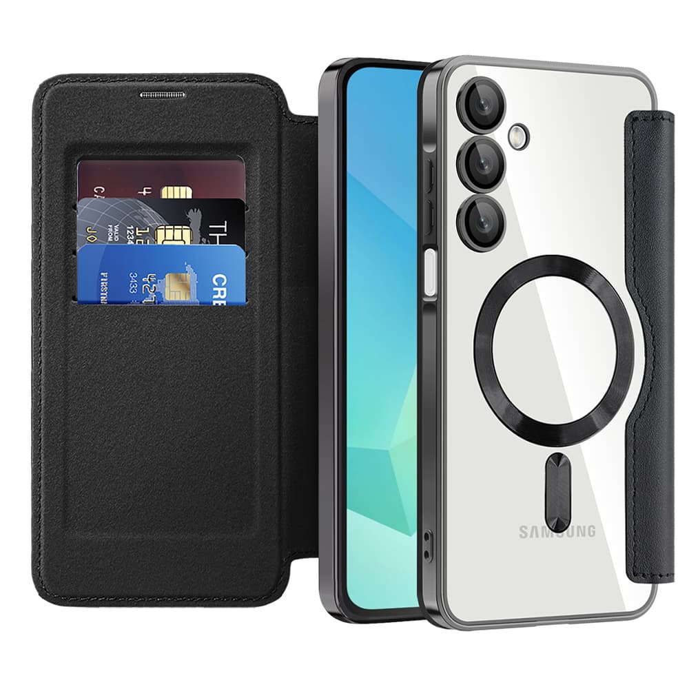 Pouzdro na knihu Techsuit SmartMag pro Samsung Galaxy A16 4G / A16 5G černé - náhled 1