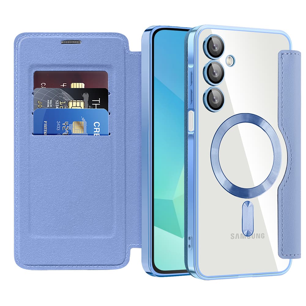 Techsuit SmartMag knížkové pouzdro Samsung Galaxy A16 4G/A16 5G světle modré - náhled 1