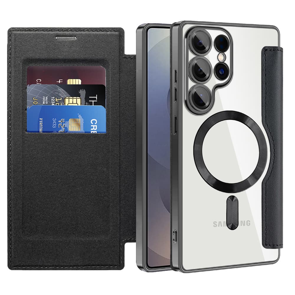 Pouzdro na knihu Techsuit SmartMag pro Samsung Galaxy S25 Ultra černé - náhled 1