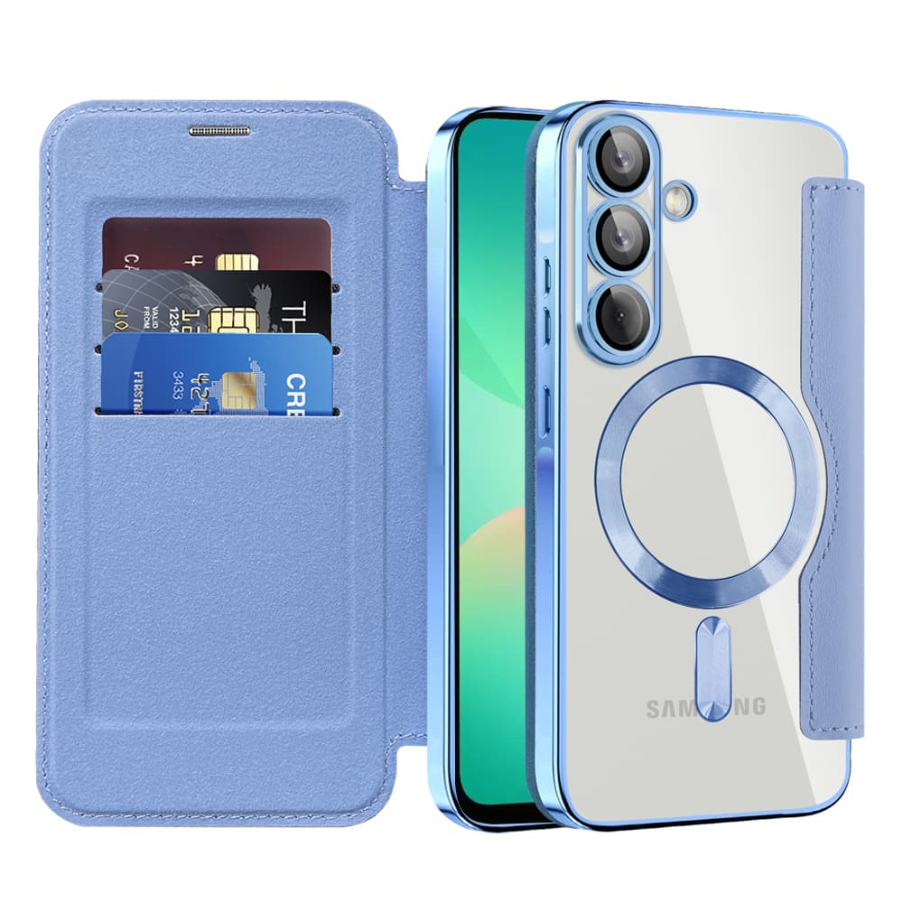 Pouzdro na knihu Techsuit SmartMag Samsung Galaxy A26 5G světle modré - náhled 1