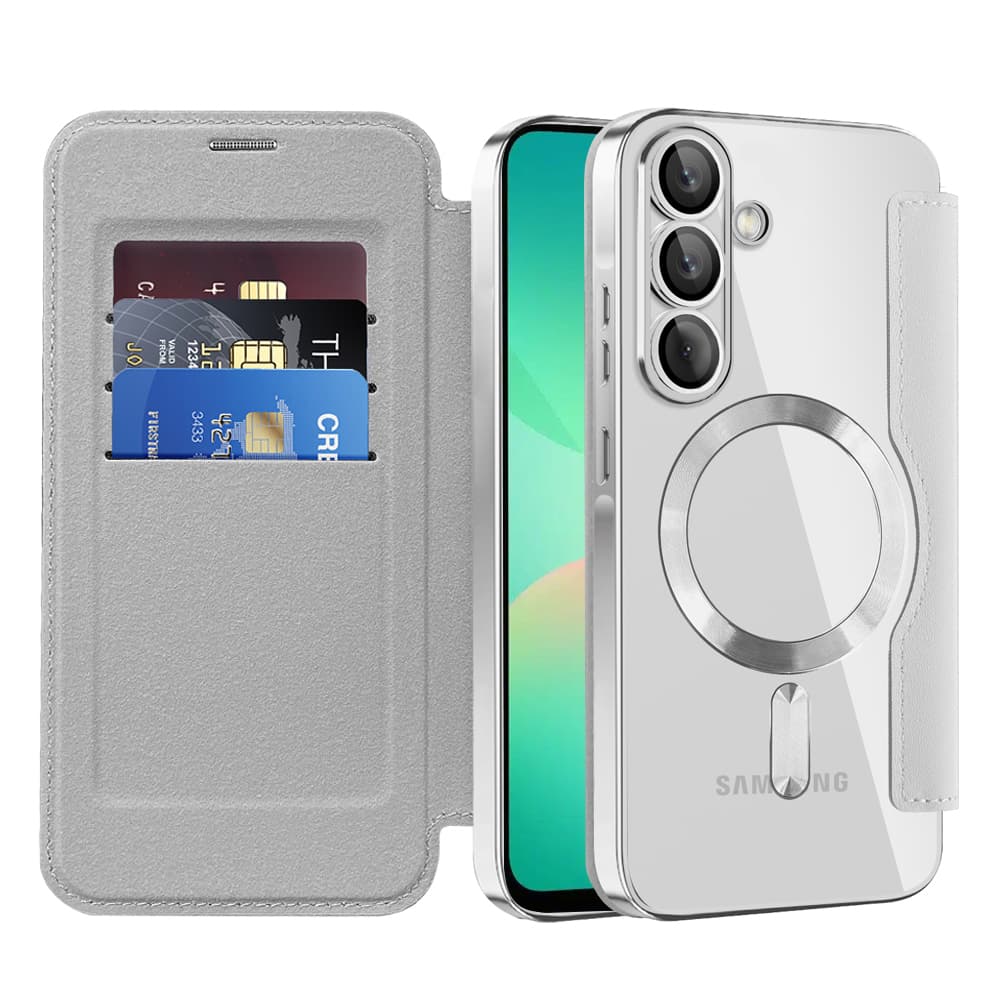 Pouzdro na knihu Techsuit SmartMag pro Samsung Galaxy A26 5G šedé - náhled 1