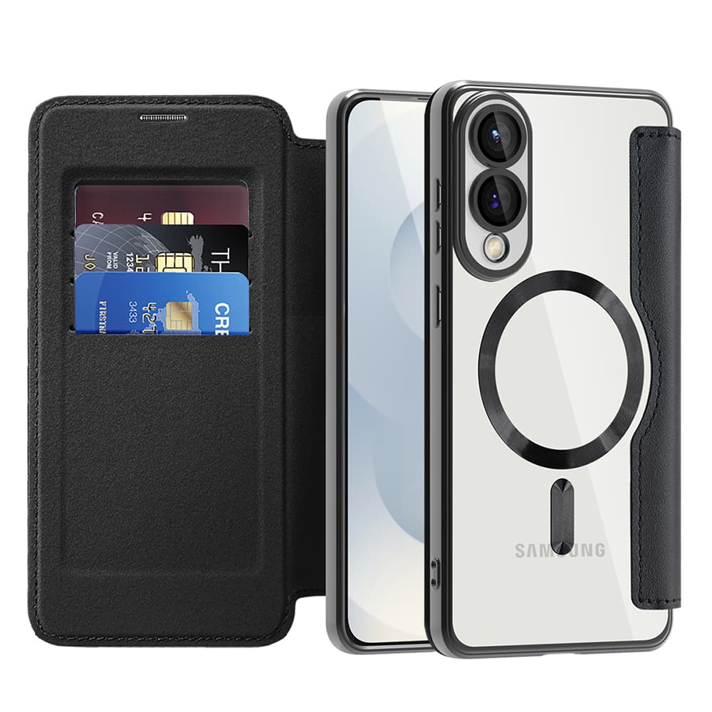 Pouzdro na knihu Techsuit SmartMag pro Samsung Galaxy S25 Edge černé - náhled 1