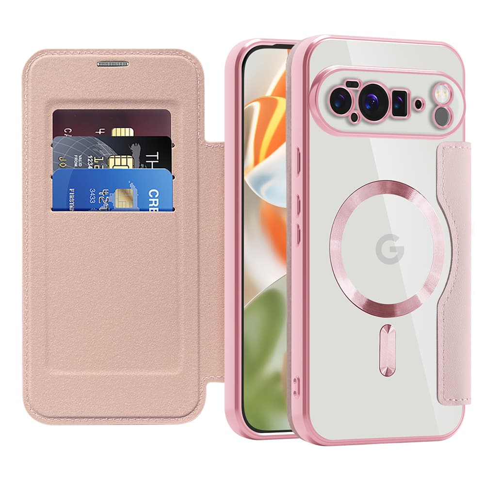 Pouzdro na knihu Techsuit SmartMag Google Pixel 10 Pro XL růžové - náhled 1
