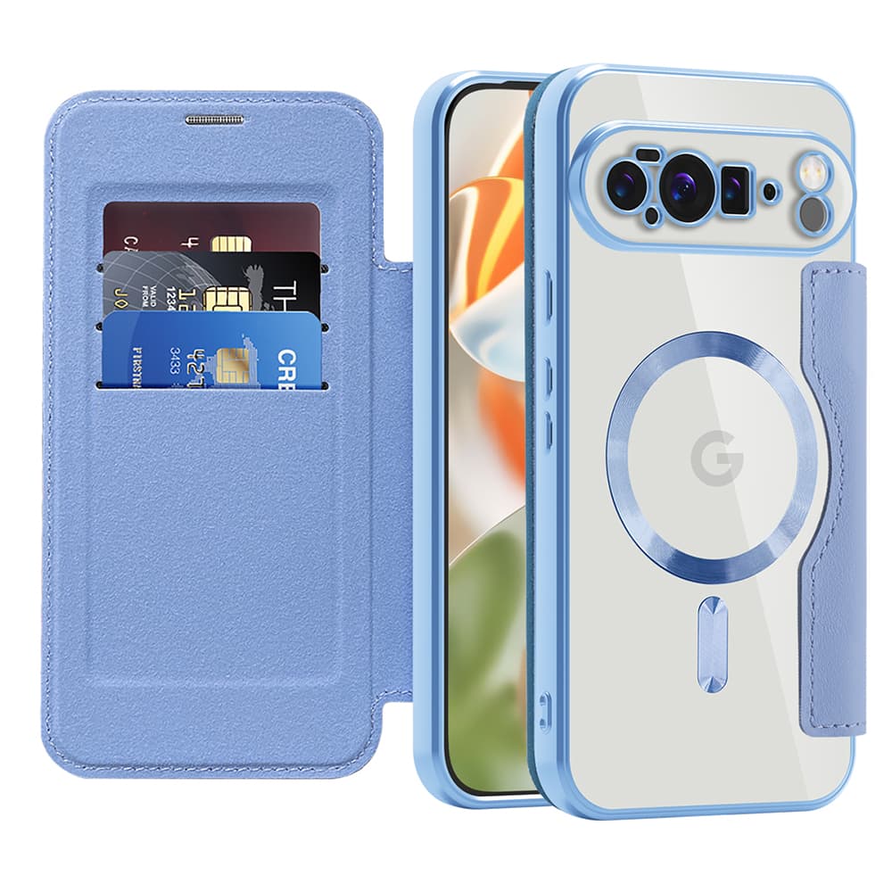 Pouzdro na knihu Techsuit SmartMag Google Pixel 10 Pro XL světle modrá - náhled 1