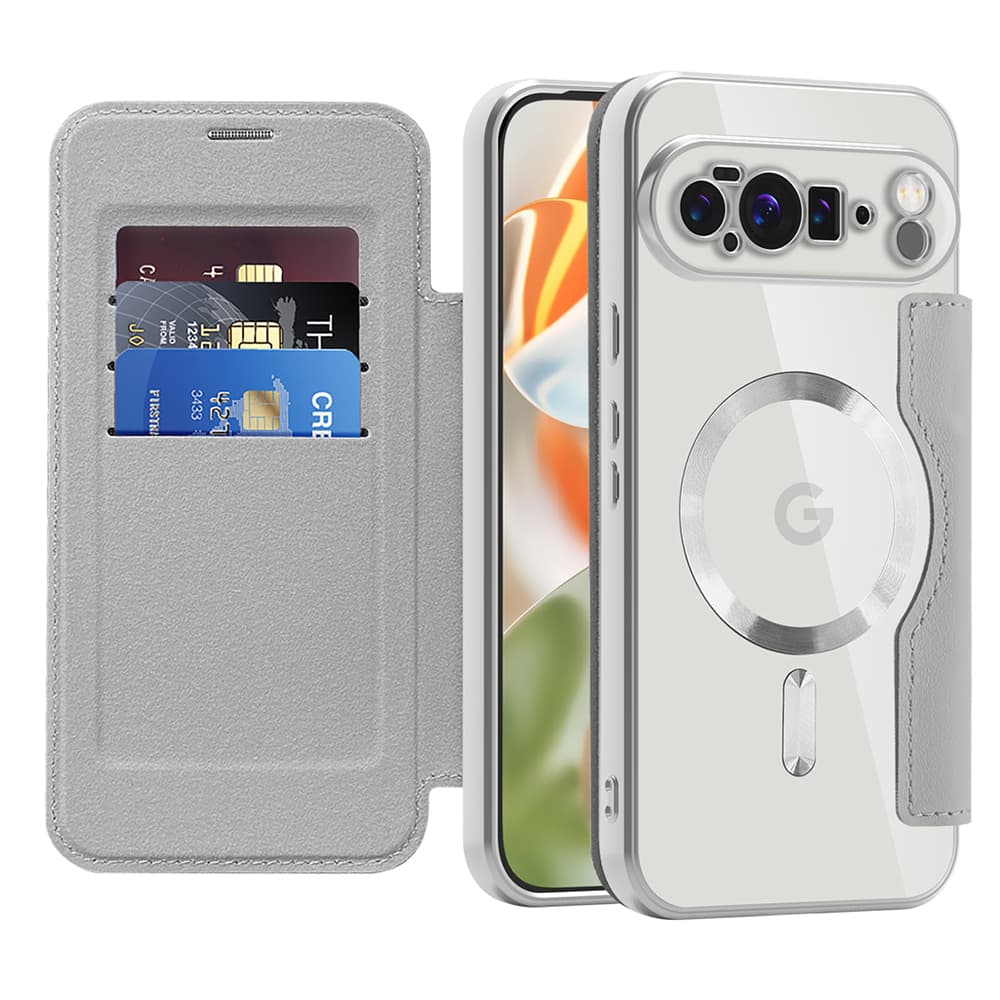 Pouzdro na knihu Techsuit SmartMag pro Google Pixel 10 Pro XL šedé - náhled 1
