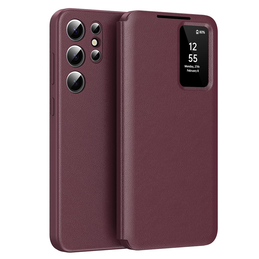 Techsuit SmartView Series pro Samsung Galaxy S24 Ultra červená - náhled 1
