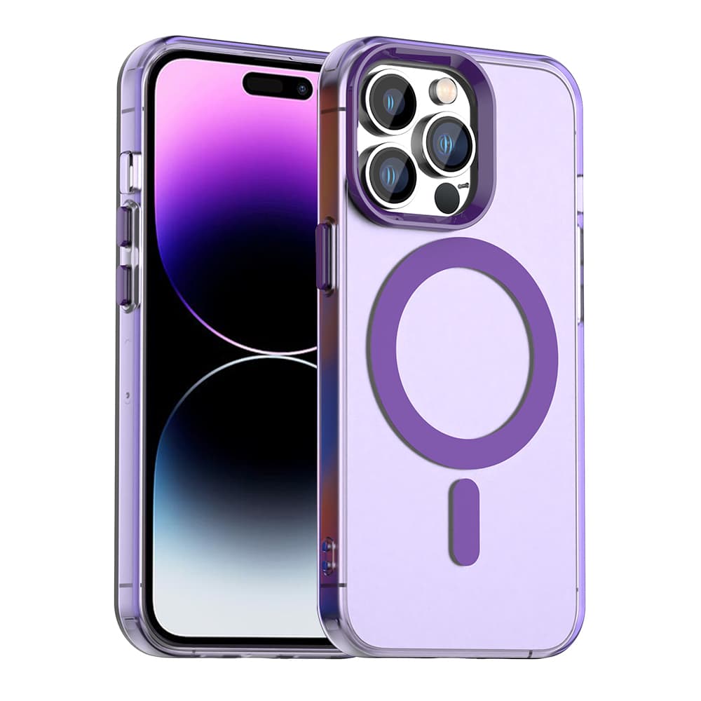 Techsuit CandyCase MagSafe pro iPhone 14 Pro fialová - náhled 1