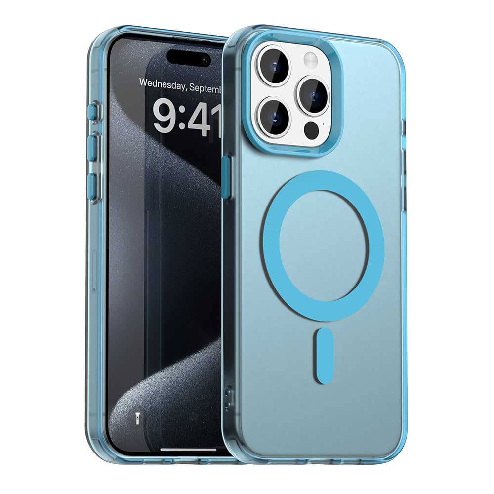 Techsuit CandyCase MagSafe pro iPhone 15 Pro Max modrá - náhled 1