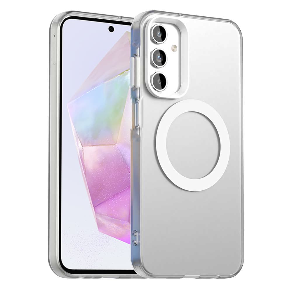 Pouzdro Techsuit CandyCase MagSafe pro Samsung Galaxy A35 5G bílé - náhled 1