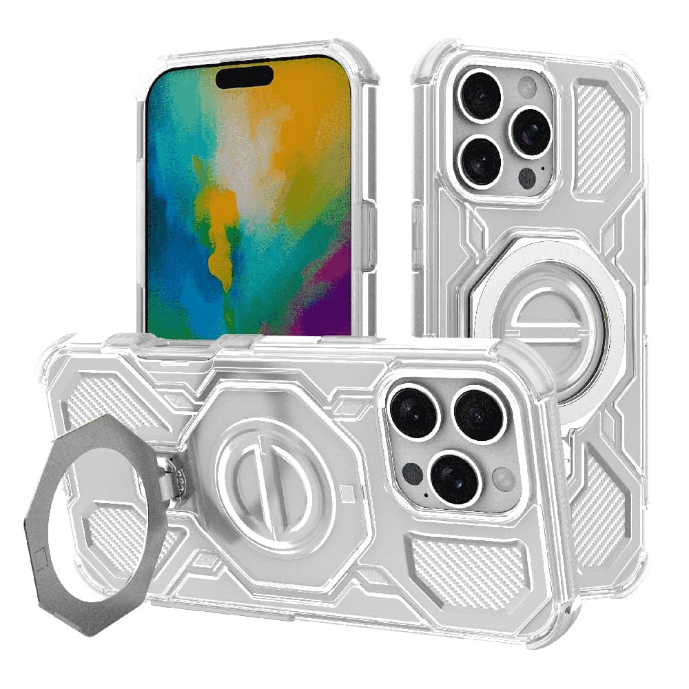 Techsuit Carbon Shield PRO pro iPhone 16 Pro Max bílá průhledná