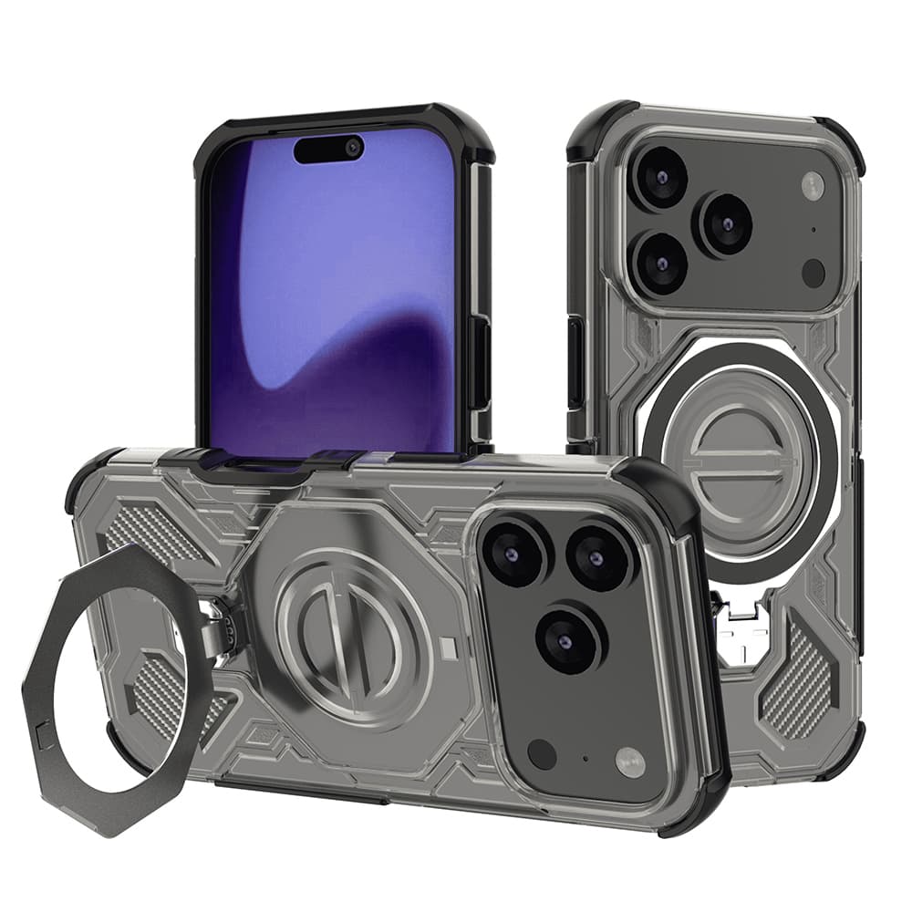Ochranný kryt Techsuit Carbon Shield PRO pro iPhone 17 Pro kouřově černý