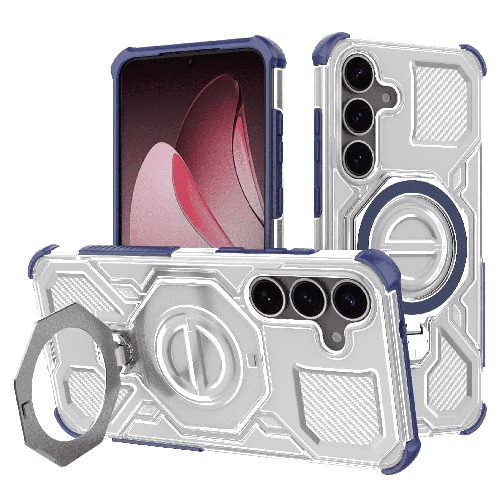 Techsuit Carbon Shield PRO pro Samsung Galaxy S25 Plus modrá průhledná