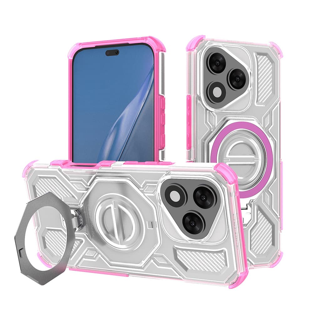 Techsuit Carbon Shield PRO Honor 400 Lite růžový průhledný