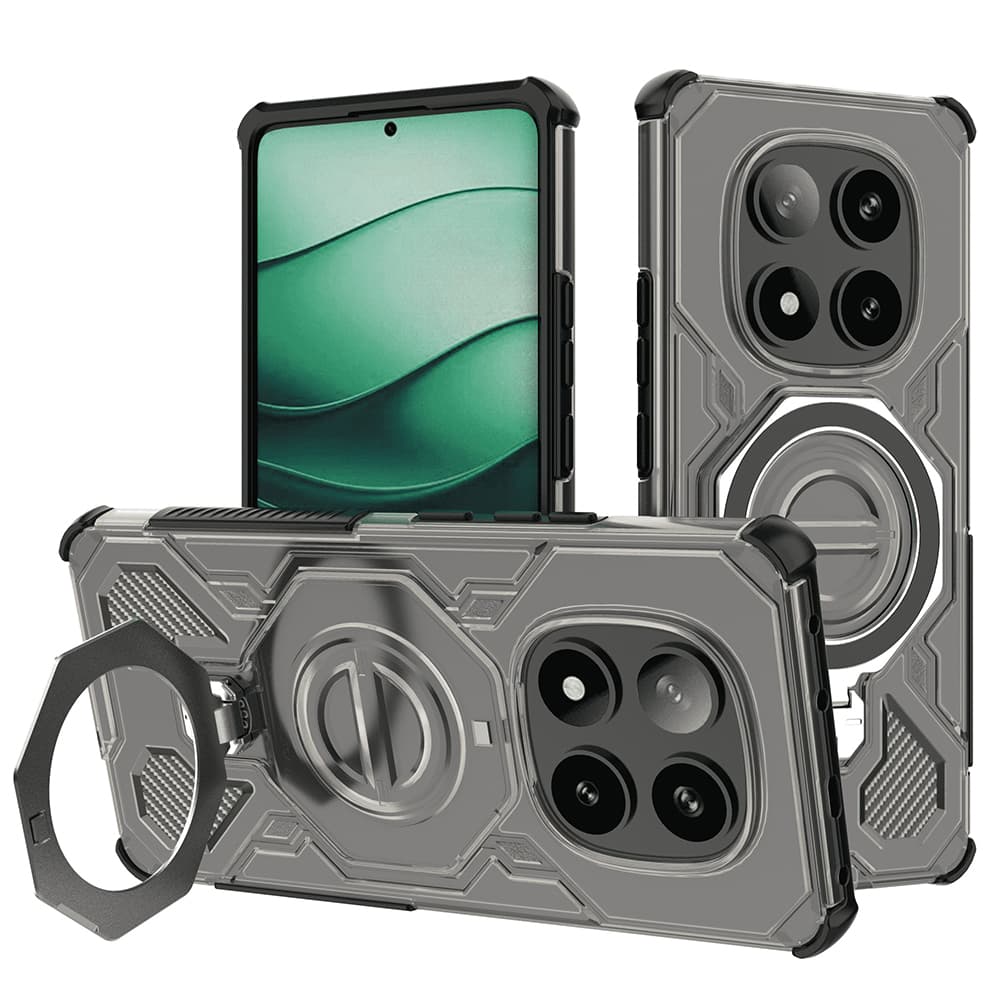 Pouzdro Techsuit Carbon Shield PRO pro Xiaomi Redmi Note 14 Pro 5G Poco X7 černé kouřové
