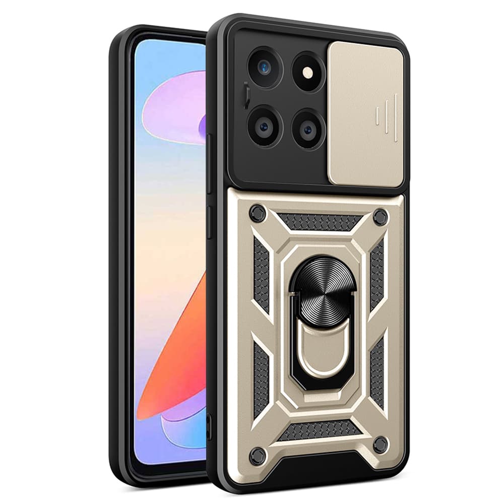 Pouzdro Techsuit CamShield Series pro Honor X6a zlaté - náhled 1