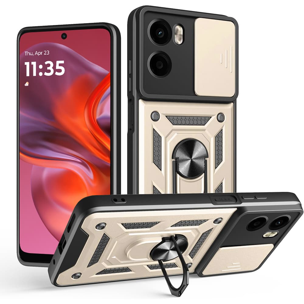 Techsuit CamShield Series pouzdro Motorola Moto G05 E15 zlaté - náhled 1