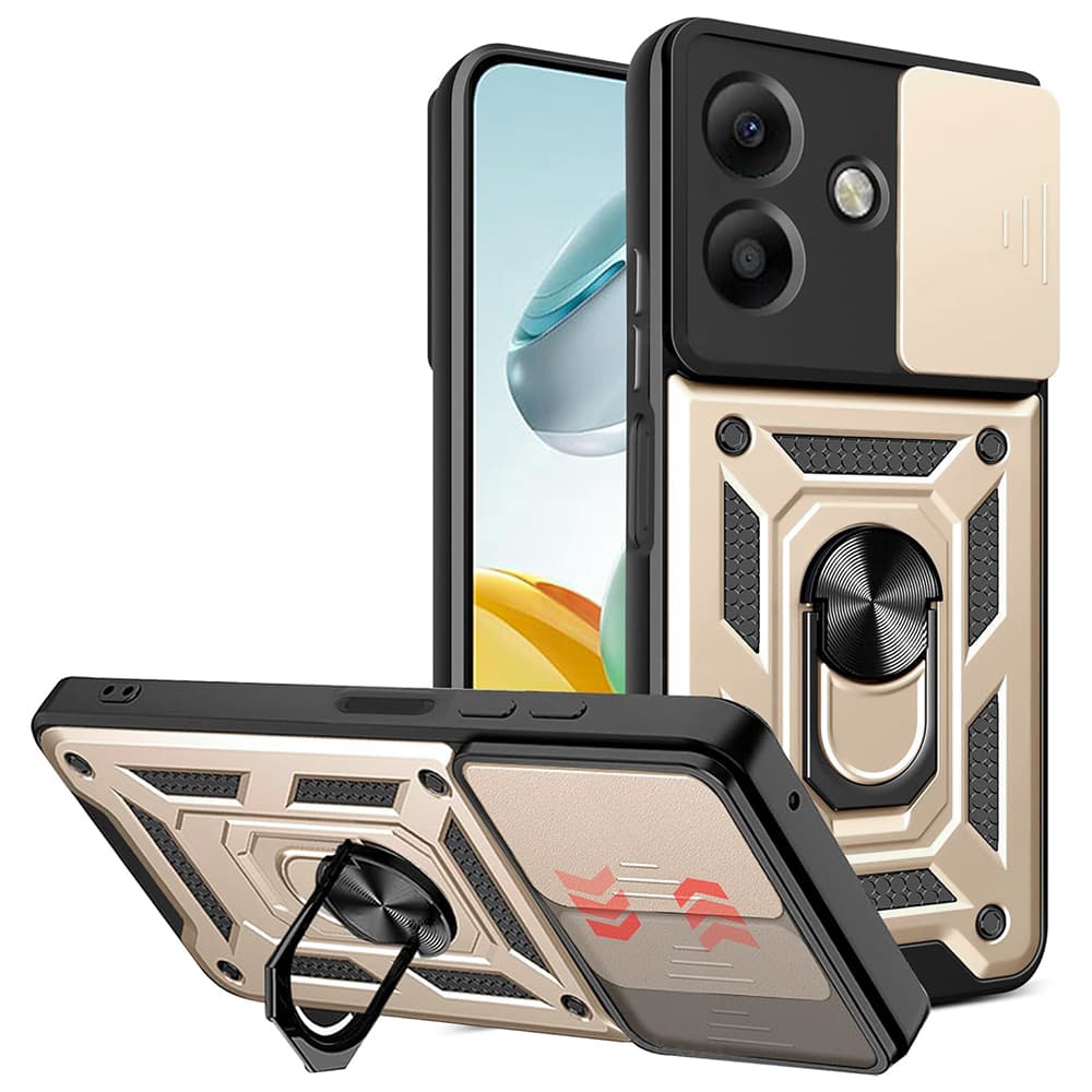 Techsuit CamShield Series pro Oppo A40 4G A60 5G zlatá - náhled 1