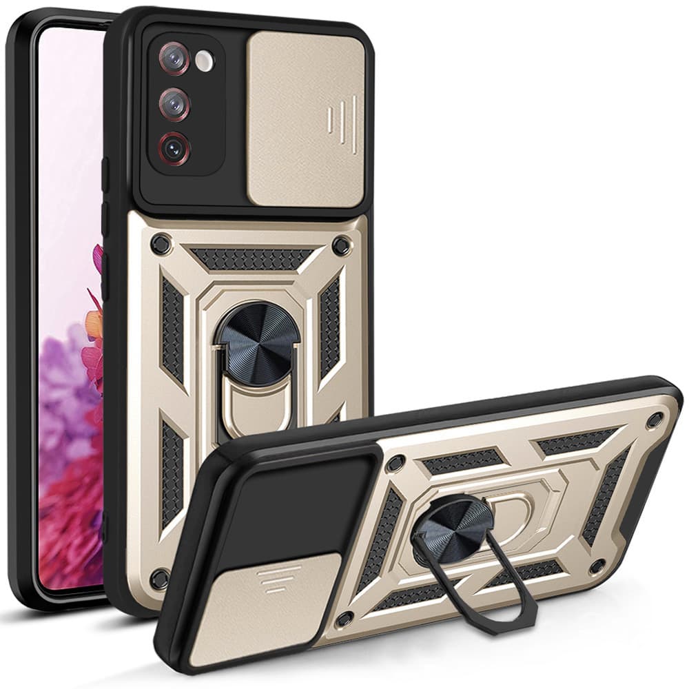 Techsuit CamShield Series pro Samsung Galaxy S20 FE S20 FE 5G zlatá - náhled 1