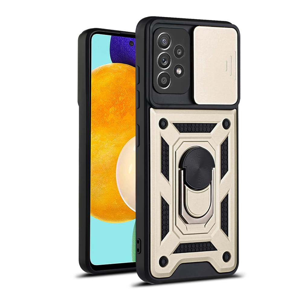 Pouzdro Techsuit CamShield pro Samsung Galaxy A52 A52s zlaté - náhled 1