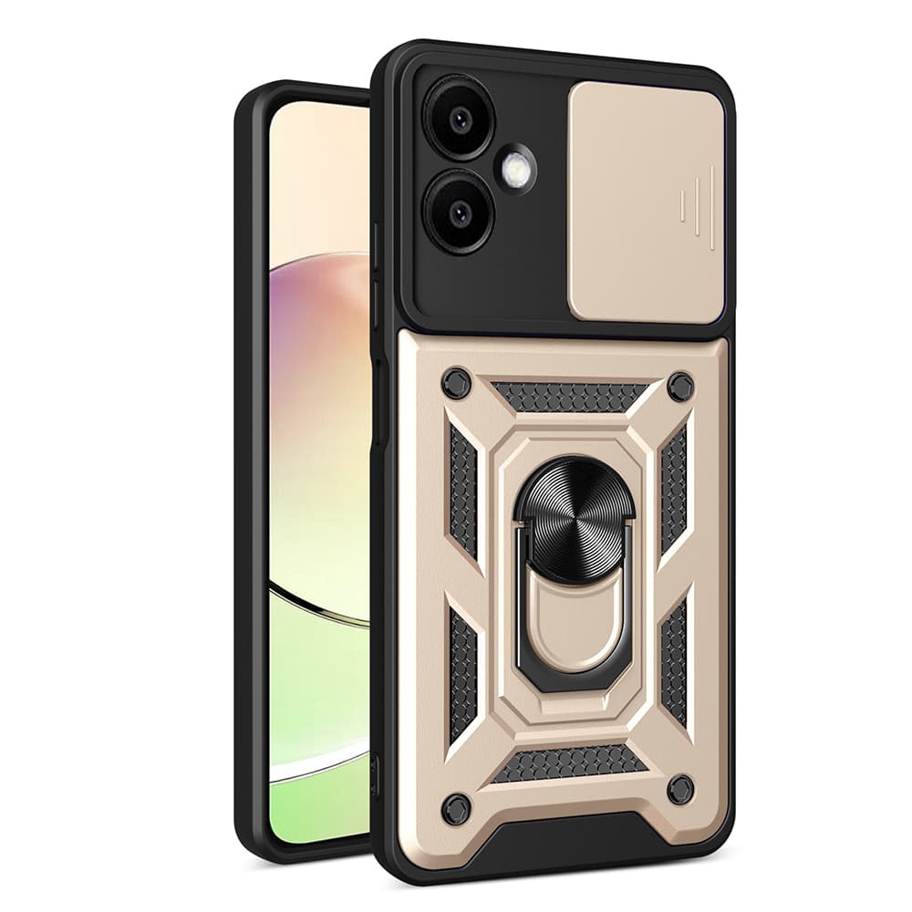 Techsuit CamShield Series Samsung Galaxy A06 zlatý obal - náhled 1