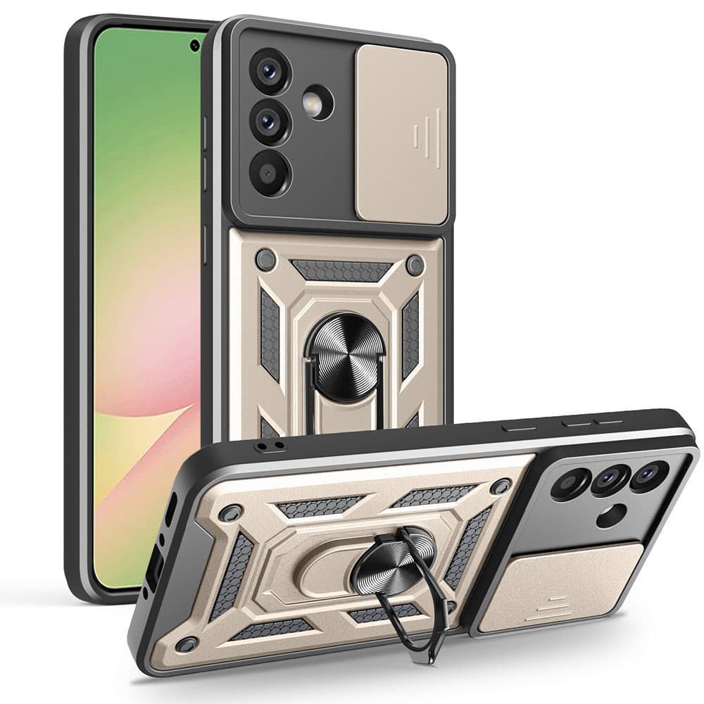Techsuit CamShield Series pro Samsung Galaxy A56 5G zlatý - náhled 1