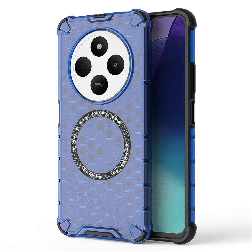 Techsuit HoneyComb Shield MagSafe pro Xiaomi Redmi 14C Poco C75 modrá - náhled 1