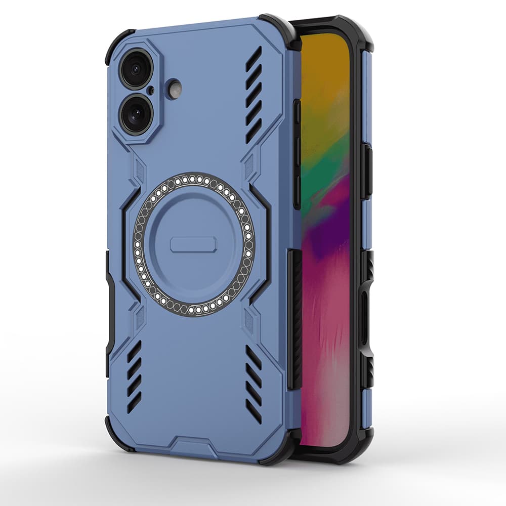 Pouzdro Techsuit ArmorMag pro iPhone 16 Plus modré - náhled 1