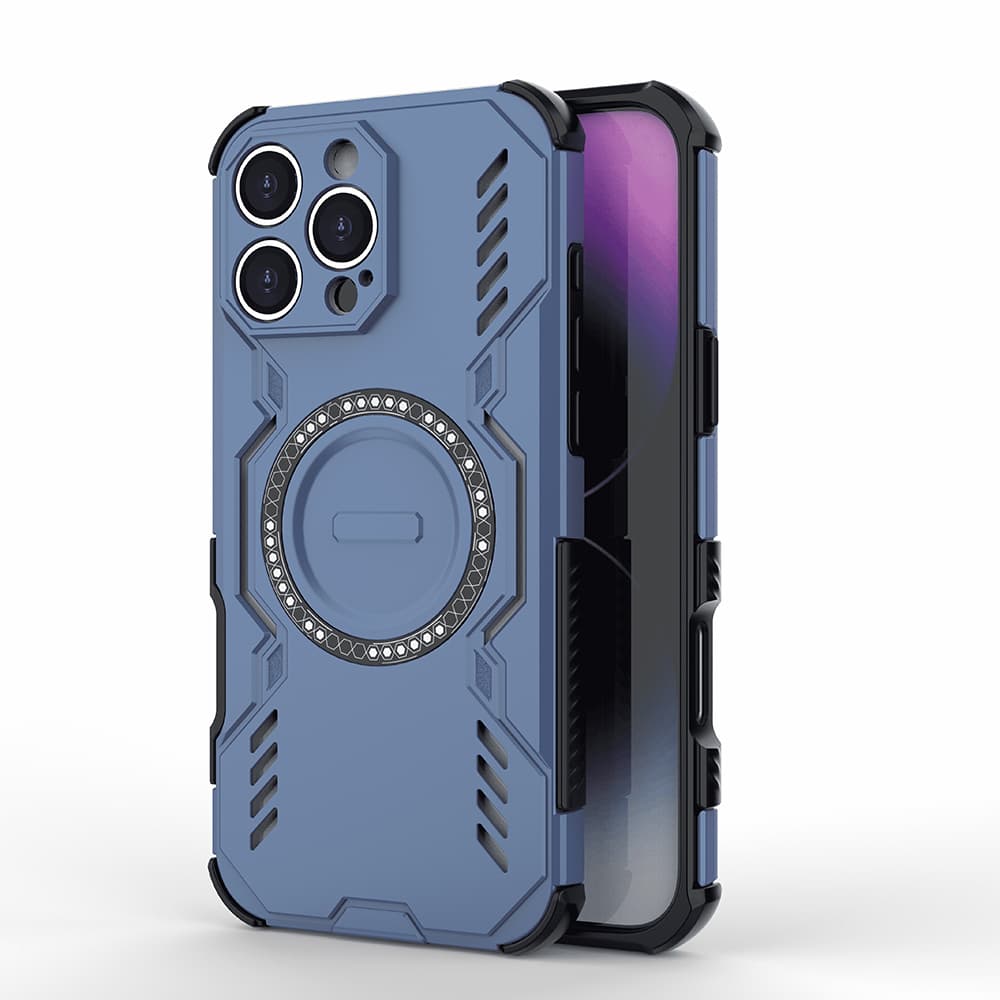 Pouzdro Techsuit ArmorMag pro iPhone 16 Pro modré - náhled 1