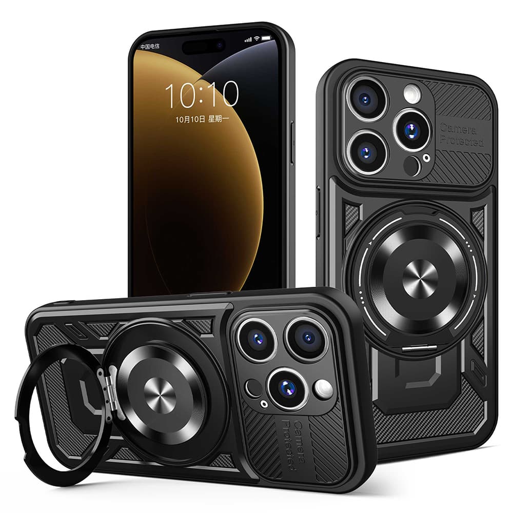 Techsuit RuggedCam pro iPhone 15 Pro Max černá - náhled 1