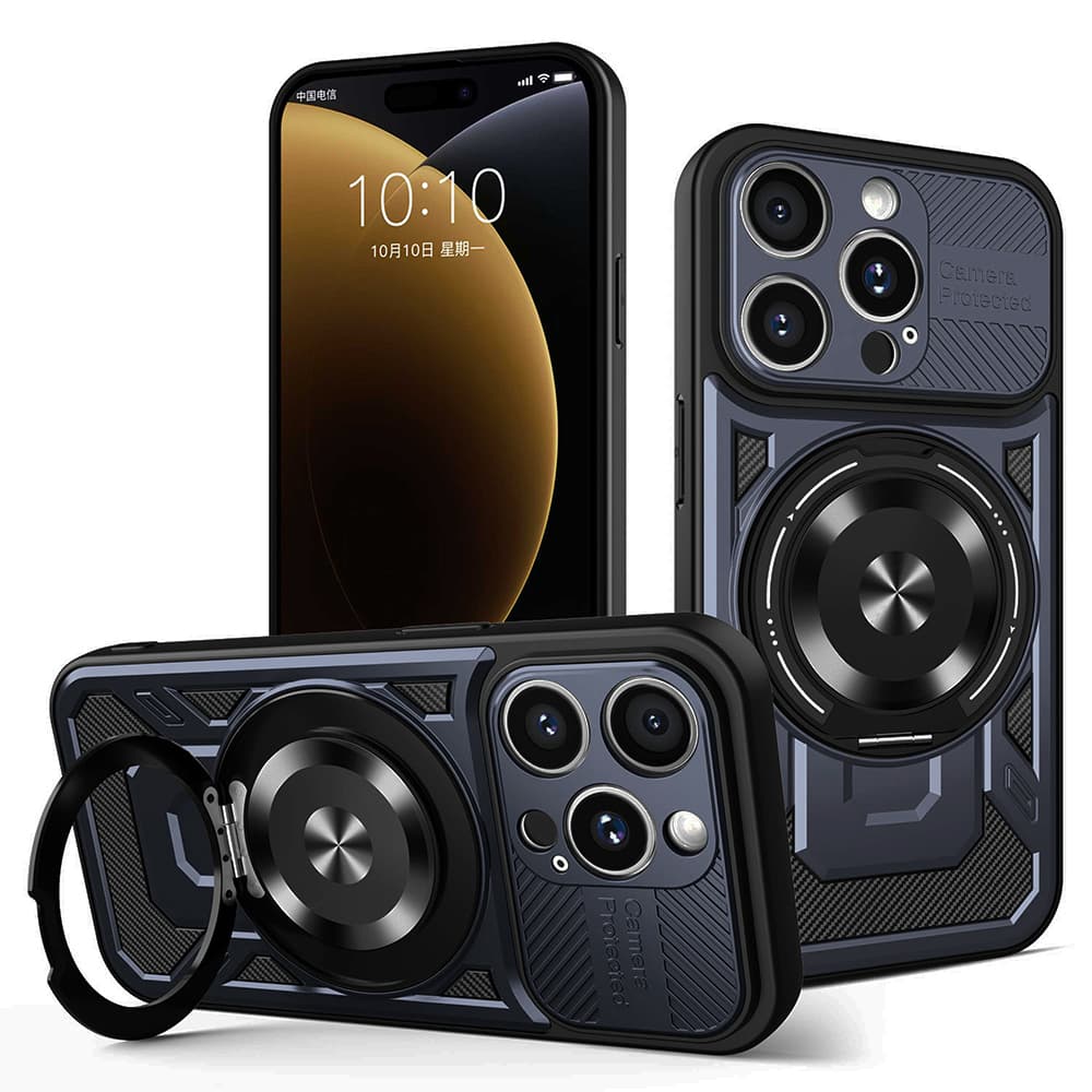 Techsuit RuggedCam pro iPhone 15 Pro Max modrá - náhled 1