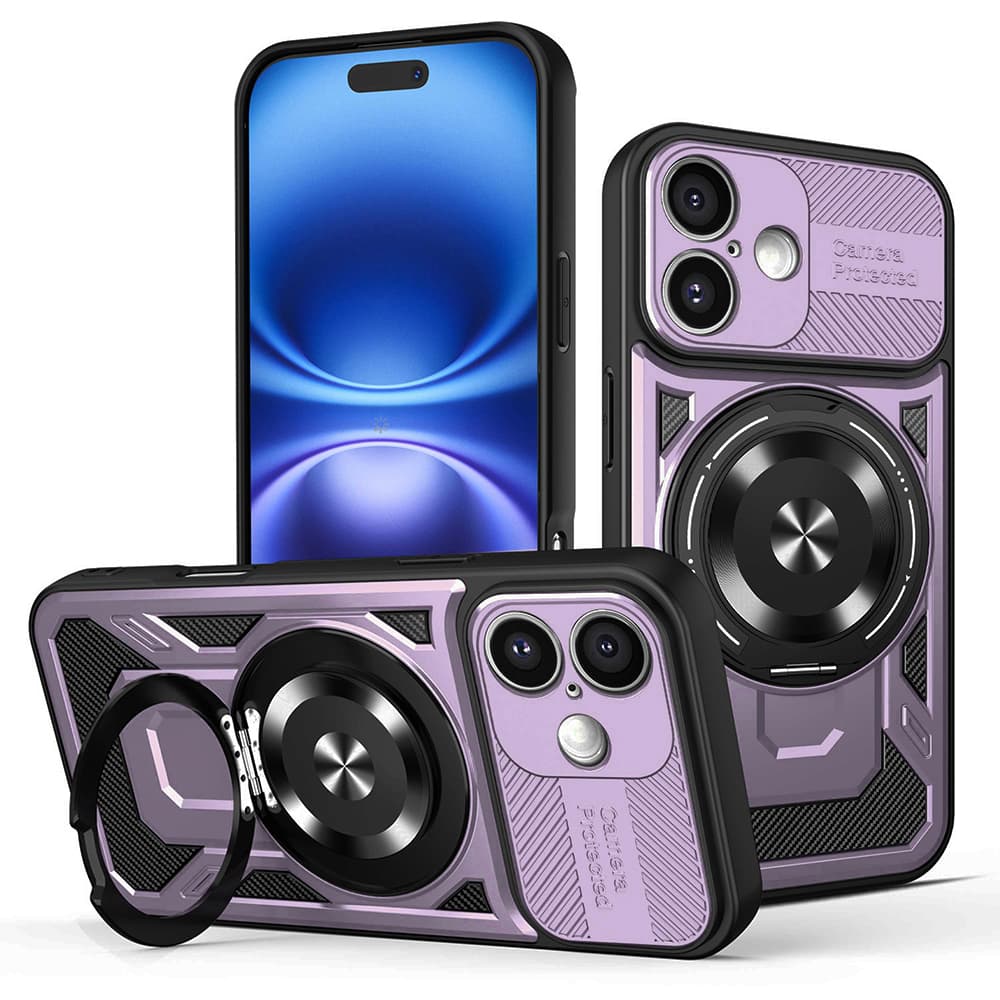Techsuit RuggedCam pro iPhone 16 fialová - náhled 1