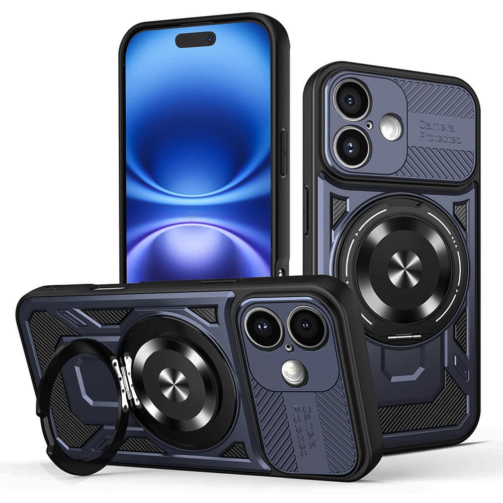 Techsuit RuggedCam pro iPhone 16 Plus modrá - náhled 1