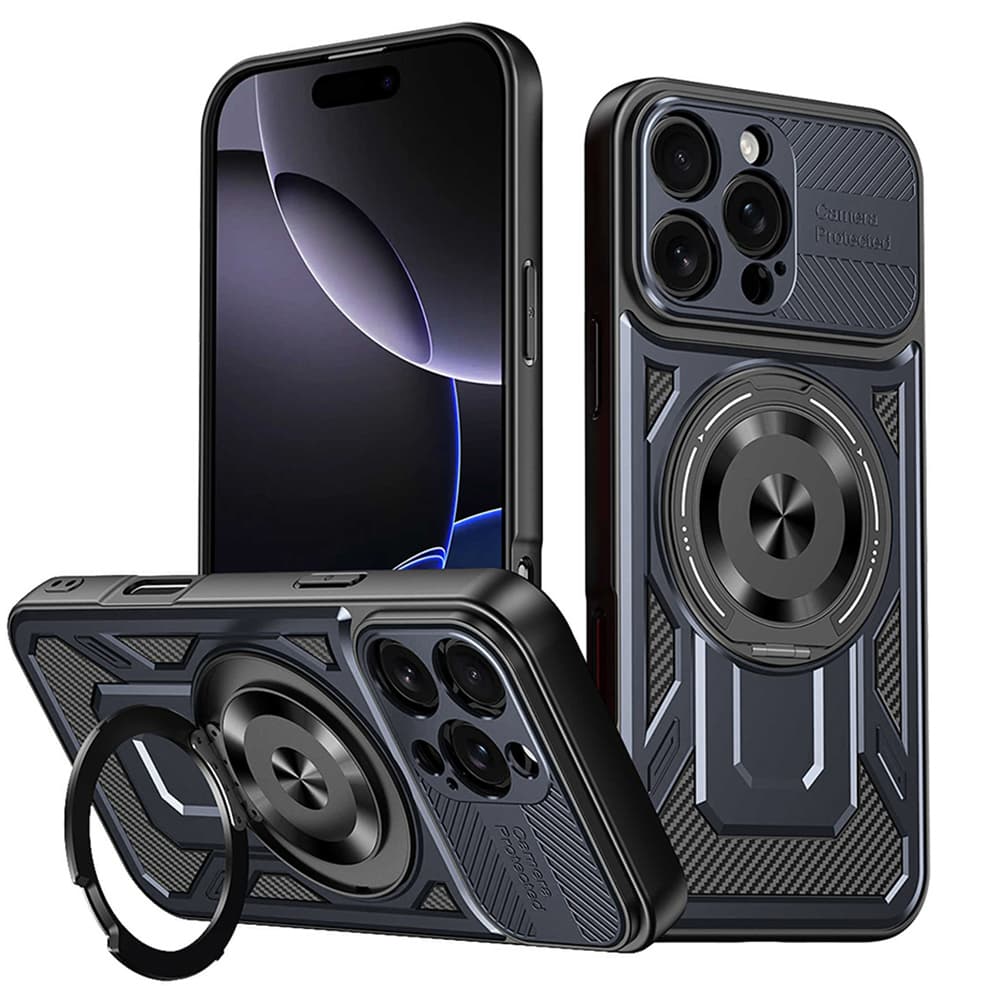 Techsuit RuggedCam pro iPhone 16 Pro modrá - náhled 1