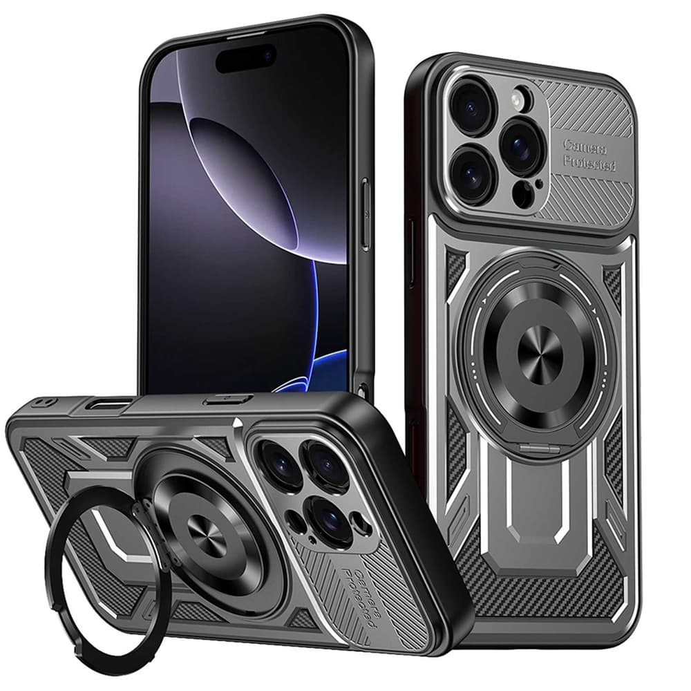Techsuit RuggedCam pro iPhone 16 Pro šedý - náhled 1