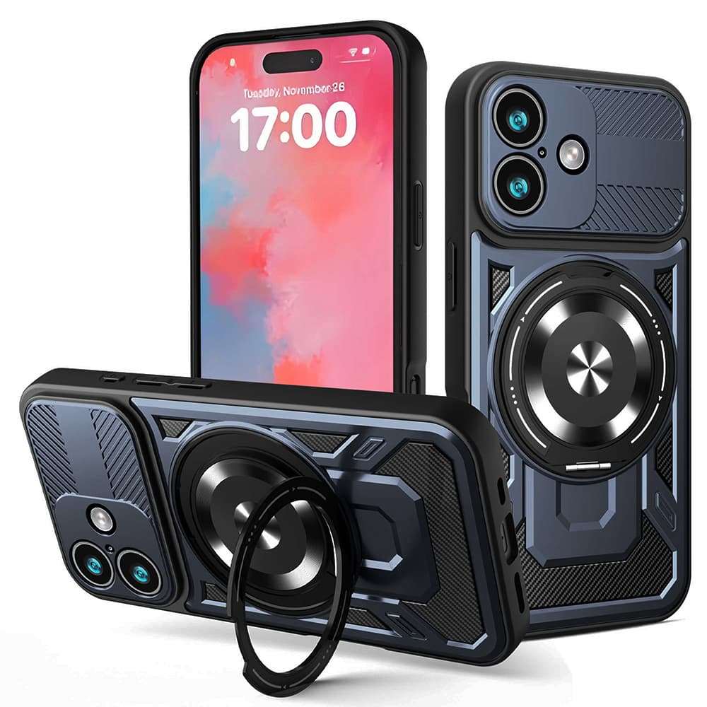 Techsuit RuggedCam pro iPhone 17 modrá - náhled 1