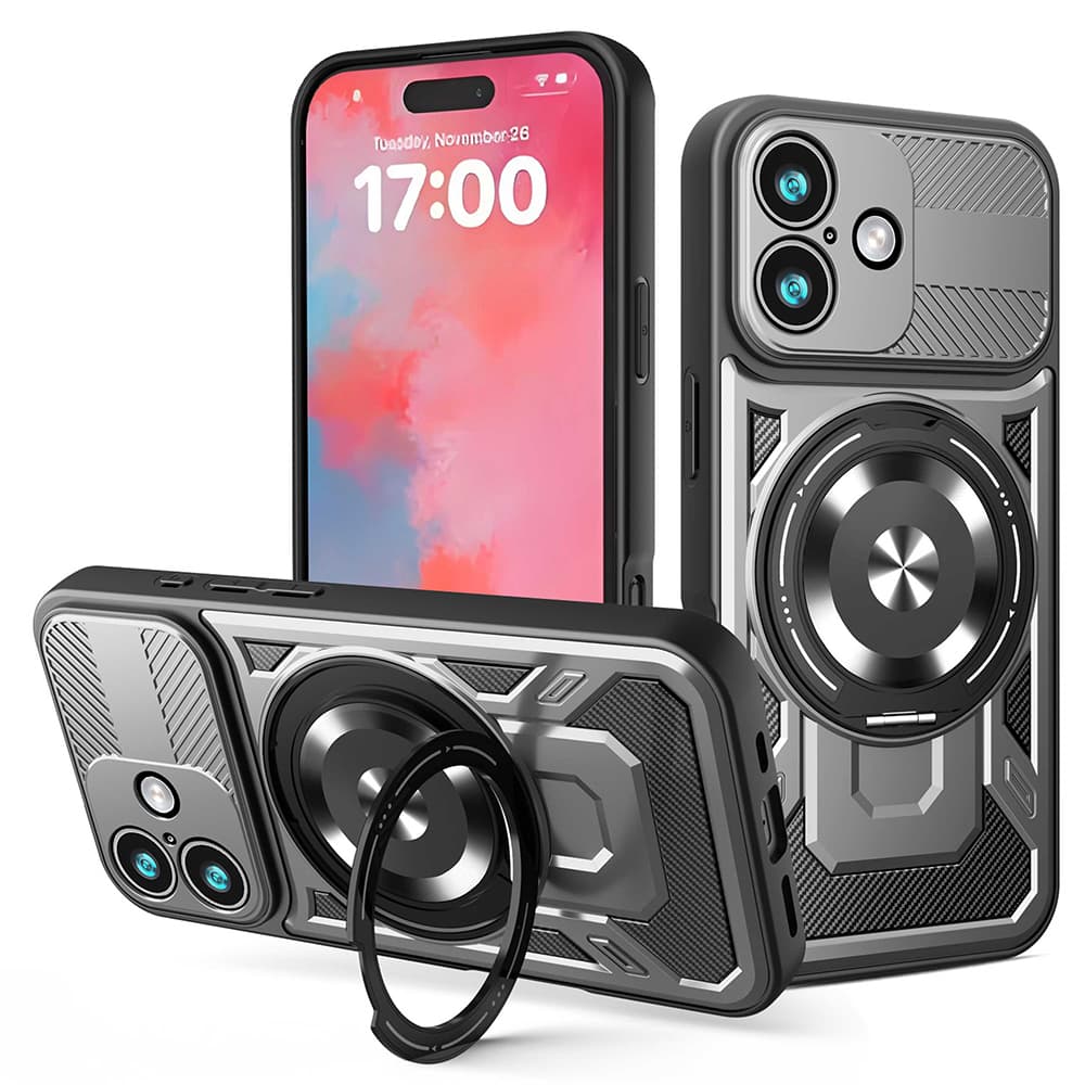 Techsuit RuggedCam pro iPhone 17 šedý - náhled 1