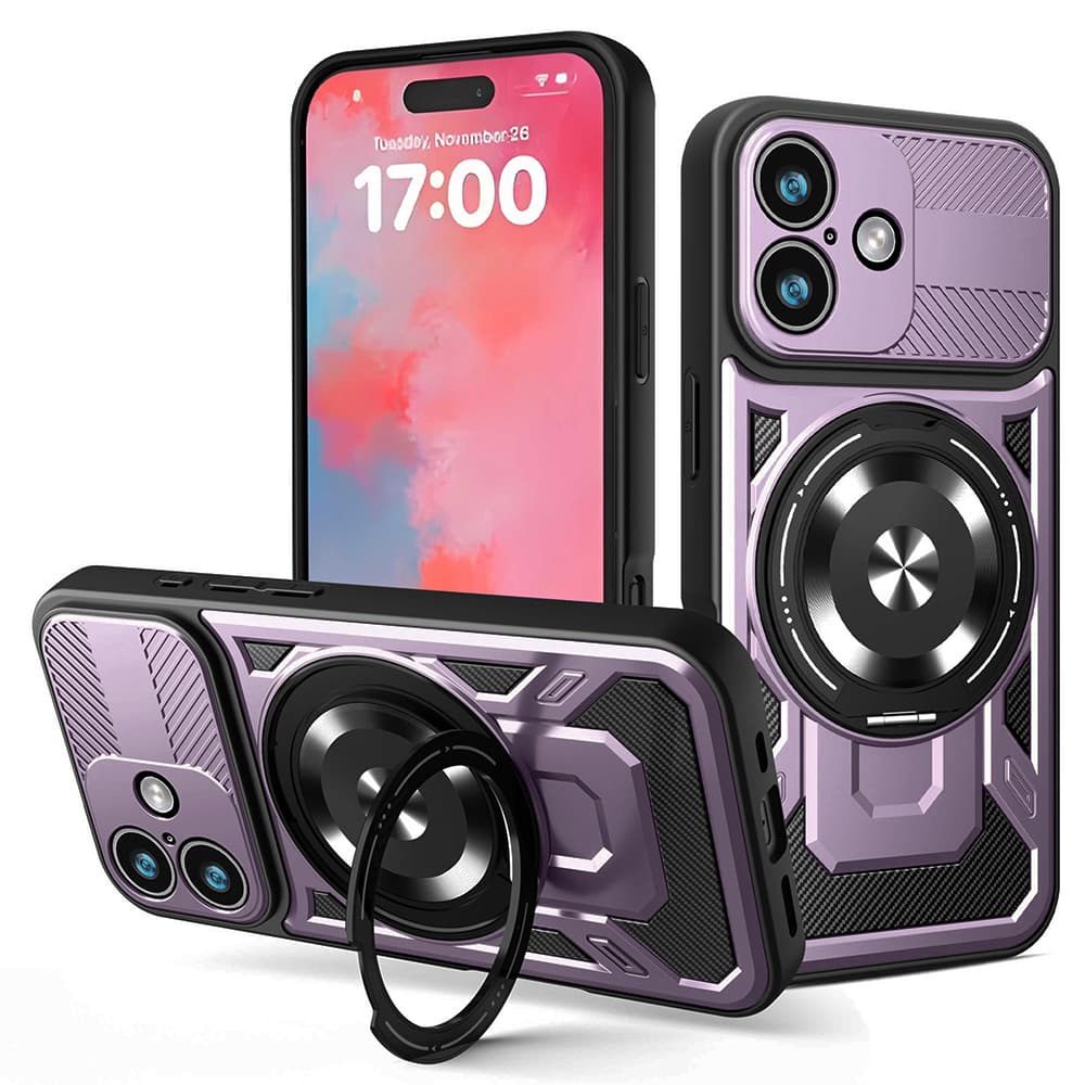 Techsuit RuggedCam pro iPhone 17 fialová - náhled 1